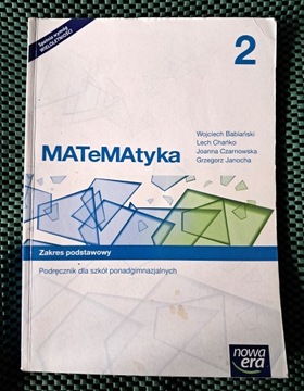 Matematyka podręcznik klasa 2 liceum i technikum zakres podstawowy
