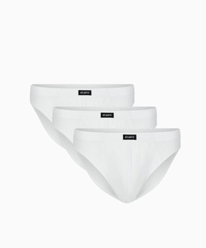 3-PACK Slipy męskie Atlantic - Basic, białe r. XL