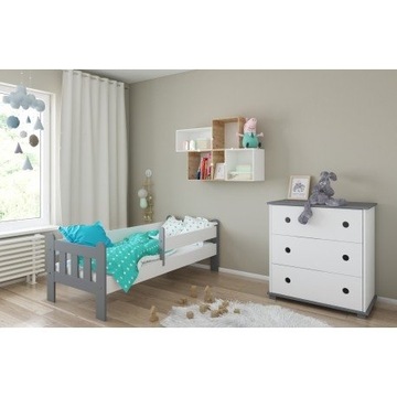 Łóżko dziecięce STAŚ 180x80 + materac różne kolory