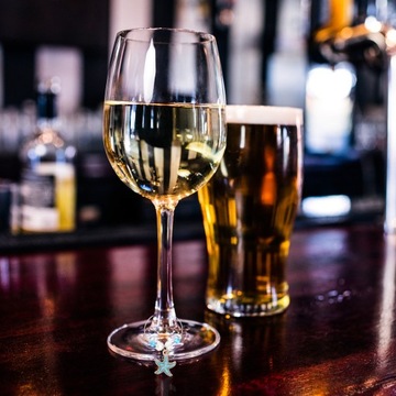 КУБОК-РАКУШКА-МАРКЕР ДЕКОР ЦВЕТНЫЕ СТЕКЛА