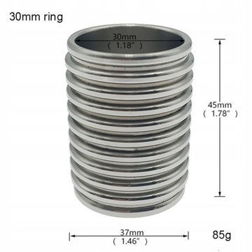 Кольцо для пениса из нержавеющей стали, пружинное кольцо