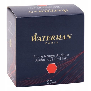 WATERMAN ATRAMENT DO PIÓR WIECZNYCH 50ML CZERWONY