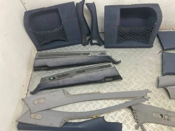 KOMPLETNÍ VNITŘEK MODRÝ SLUPKY BOKY MERCEDES W203 00-07 KOMBI