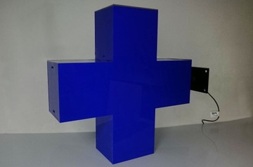 Световой рекламный крест АПТЕКА 3D 60см ПРОИЗВОДИТЕЛЬ