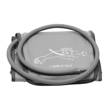 Большая сменная манжета с одной трубкой см, серебристо-серая.