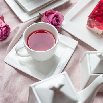 KUBIKO Блюдце белое 11,5 см AMBITION