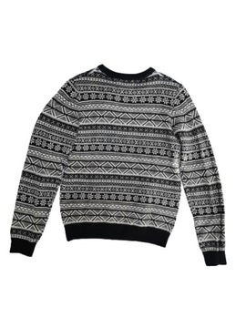 Sweter Męski Norweski Wzór Produkt r. S Granatowy
