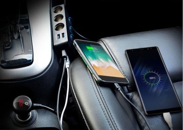 Дистрибьютор автомобилей Feegar 12-24V 200 Вт USB 10A подарок