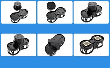 ДЕРЖАТЕЛЬ ДЛЯ ЧАШКИ ЦЕНТРАЛЬНОЙ КОНСОЛИ АВТОМОБИЛЯ ДВОЙНОЙ ДЕРЖАТЕЛЬ ДЛЯ НАПИТКОВ, ЧЕРНЫЙ