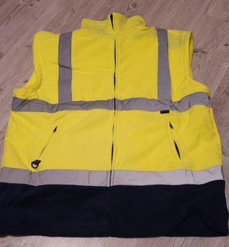 Kamizelka bezrękawnik polar odblaskowy xxxl