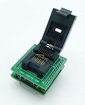 Adapter SOIC16 / SO16 (150mil)-PDIP16(24) ZIFc