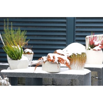 БЕТОННЫЙ ЦВЕТОЧНЫЙ ГОРШОК 21x16см - АРХИТЕКТУРНЫЙ БЕТОН