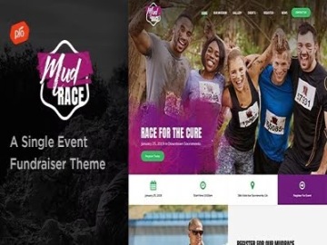 Szablon MudRace - A Single Event Fundraiser Theme