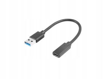 Kabel adapter USB 3.1 USB-C - USB 15cm czarny