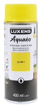 LUXENS FARBA NA BAZIE WODY SPRAY ŻÓŁTY LIMONKOWY POŁYSK 400ML