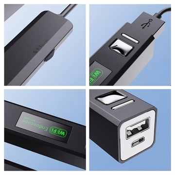 ЭНДОСКОПИЧЕСКАЯ КАМЕРА ДЛЯ КОНТРОЛЯ ДЛЯ МАСТЕРСКОЙ ТЕЛЕФОН ПК 3В1 ANDROID iOS Wi-Fi