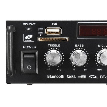 HiFi усилитель радио пульт дистанционного управления 600W BT USB 12V/230V