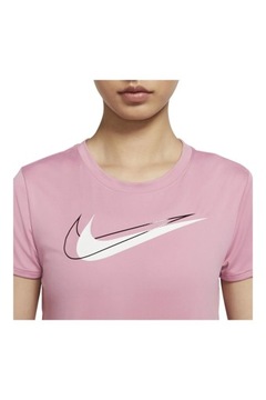 T-Shirt Nike Damski Dri-fit Swoosh Run różowy DD4898-630 r. XS