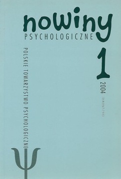 Nowiny psychologiczne 1 z 2004 [spis]