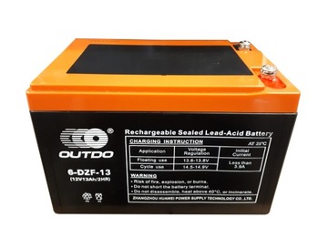 Akumulator żelowy Outdo 6-DZF-13 12V 13Ah AGM DZM