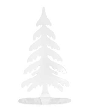 CHOINKA z metalu OZDOBA ŚWIĄTECZNA dekoracja 30cm biała