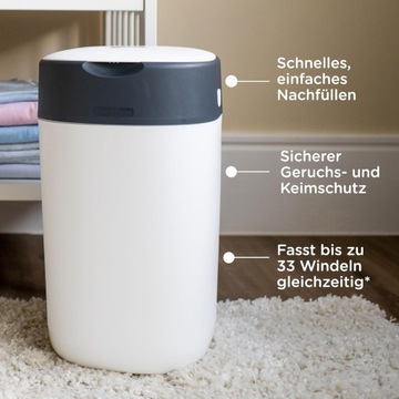 Корзина для подгузников Tommee Tippee Twist & Click белая