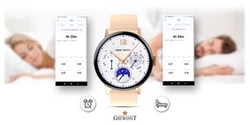 Smartwatch Damski Giewont GW330 RóżoweZłoto +Pasek