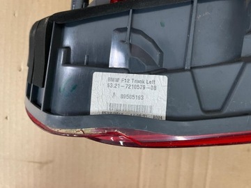 BMW 6 F12 F13 M-PAKET SVĚTLO ZADNÍ W KRYT PRAVÁ 7210580