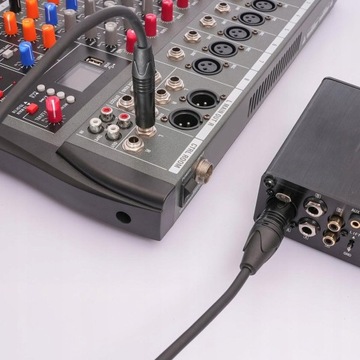 PRZEJŚCIÓWKA ADAPTER KABEL PRZEWÓD AUDIO XLR DO JACK 6.35MM 5M