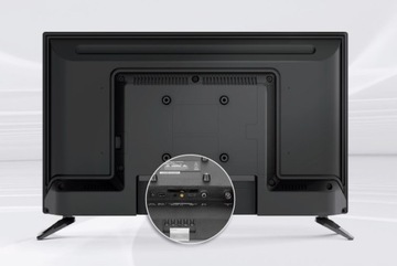 Телевизор 24'' Kruger&Matz H.265 DVB-T2 HDMI 230/12V + КАБЕЛЬ HDMI