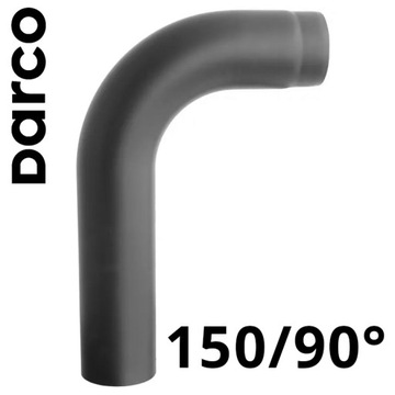 Kolano gięte wysokie DARCO 90°| fi 150mm - szare