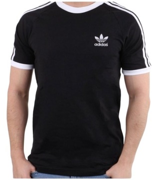 Koszulka Adidas Męska T-Shirt Czarna r. XL Sportowa