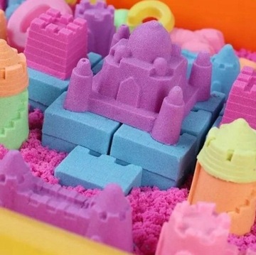 НАБОР БОЛЬШОГО КИНЕТИЧЕСКОГО ПЕСКА 3 кг + ФОРМЫ ДЛЯ БАССЕЙНА ПЕСОЧНИЦА КРАН-ЭКСКАВАТОР