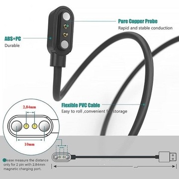 Ładowarka Kabel USB do smartwatcha KW10/ KW20