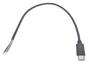 Wtyk USB-C z przewodem 4pin 30cm