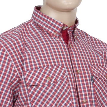 bawełniana koszula męska z krótkim rekawem w kratkę 5XL_klatka_148