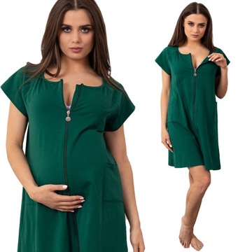 Ночная рубашка для беременных для подачи на молнии l