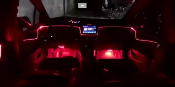 ВОЛОКОННО-ОПТИЧЕСКОЕ для автомобиля, освещение салона, RGB ПОЛОСКА 6м + ПРИМЕНЕНИЕ