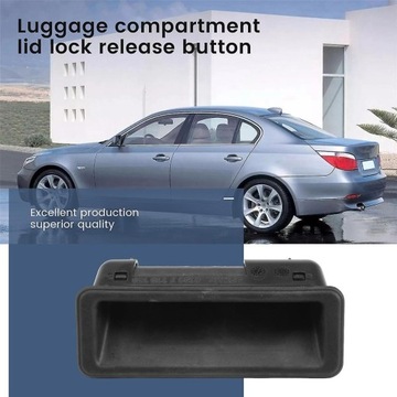 TLAČÍTKO UZAMČENÍ KRYTU KUFRU BMW E60 E70 E82 E90 E91 E92 E93 ČERNÁ