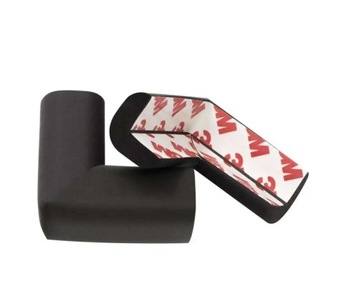 Безопасность, угловая крышка, края - черные 12 шт.