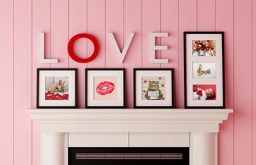 Черная рамка 3D BOX глубиной 30х30 см для фотографий ART