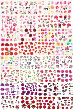 НАБОР НАКЛЕЙКОВ ДЛЯ НОГТЕЙ «ВОДА» ИЗ 10 УЗОРОВ