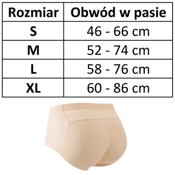 MAJTKI PUSH UP POWIĘKSZAJĄCE MODELUJĄ POŚLADKI M