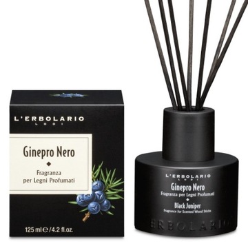 L'Erbolario Ginepro Nero Perfumy do patyczków zapachowych (dyfuzor) 125ml