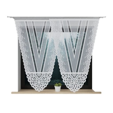 Firana panel ażur Firanka panel żakard do kuchni salonu 160x110 URSZULA