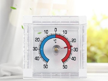 НАРУЖНЫЙ ВНУТРЕННИЙ ОКОННЫЙ ТЕРМОМЕТР ДЛЯ САДОВОГО ОКНА