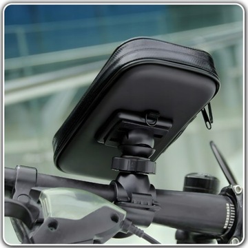 Водонепроницаемый ДЕРЖАТЕЛЬ ДЛЯ ТЕЛЕФОНА ДЛЯ СМАРТФОНА ДЛЯ РУЛЯ СКУТЕРА ВЕЛОСИПЕДА 360°