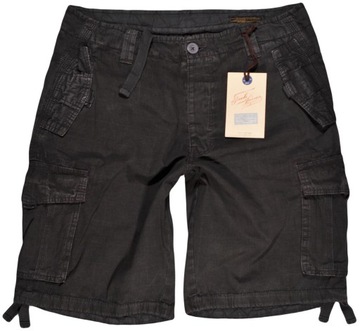 JACK AND JONES spodenki black CAL SHORTS _ XL