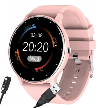 WODOODPORNY SMARTWATCH ZEGAREK DAMSKI KARDIOWATCH