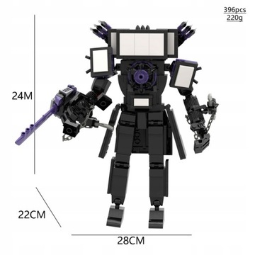 Новый SKIBIDI TOILET TITAN CAMERAMAN ФИГУРНЫЕ БЛОКИ, набор, 3 м +